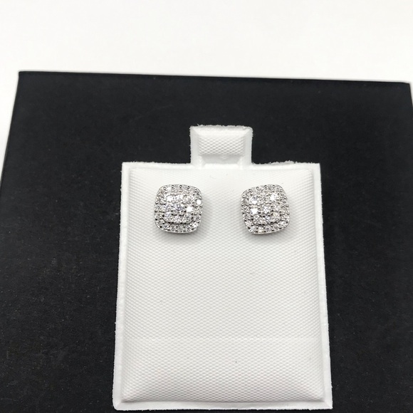 925 Sterling Silver 1.20CT MOISSANITE screw back Stud unisex Earrings - Picture 9 of 13